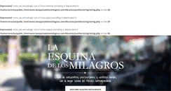 Desktop Screenshot of laesquinadelosmilagros.com